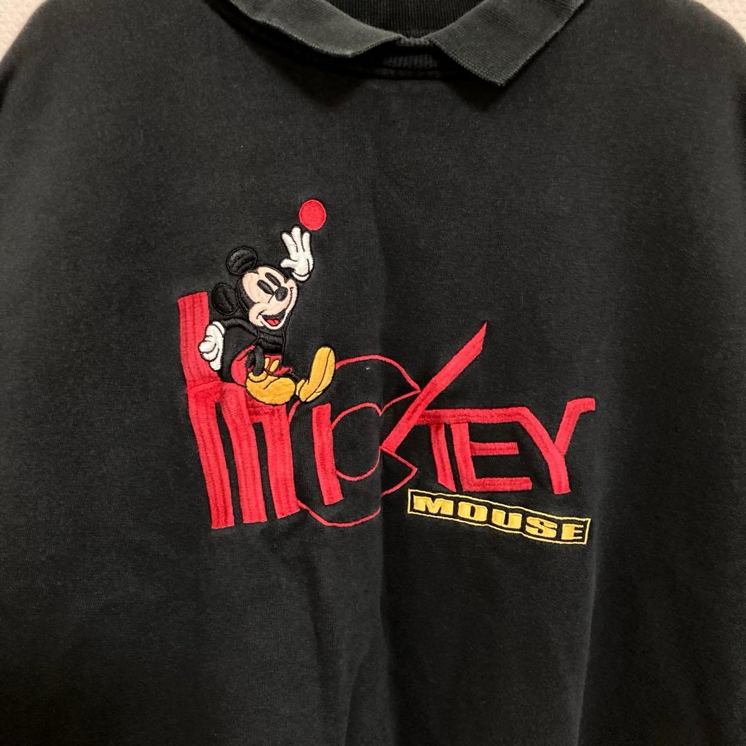 【希少サイズ3XL】Disney ミッキーマウス スウェット トレーナー 刺繍