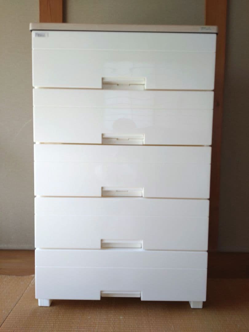 フィッツプラス　ルームチェスト5段メープル