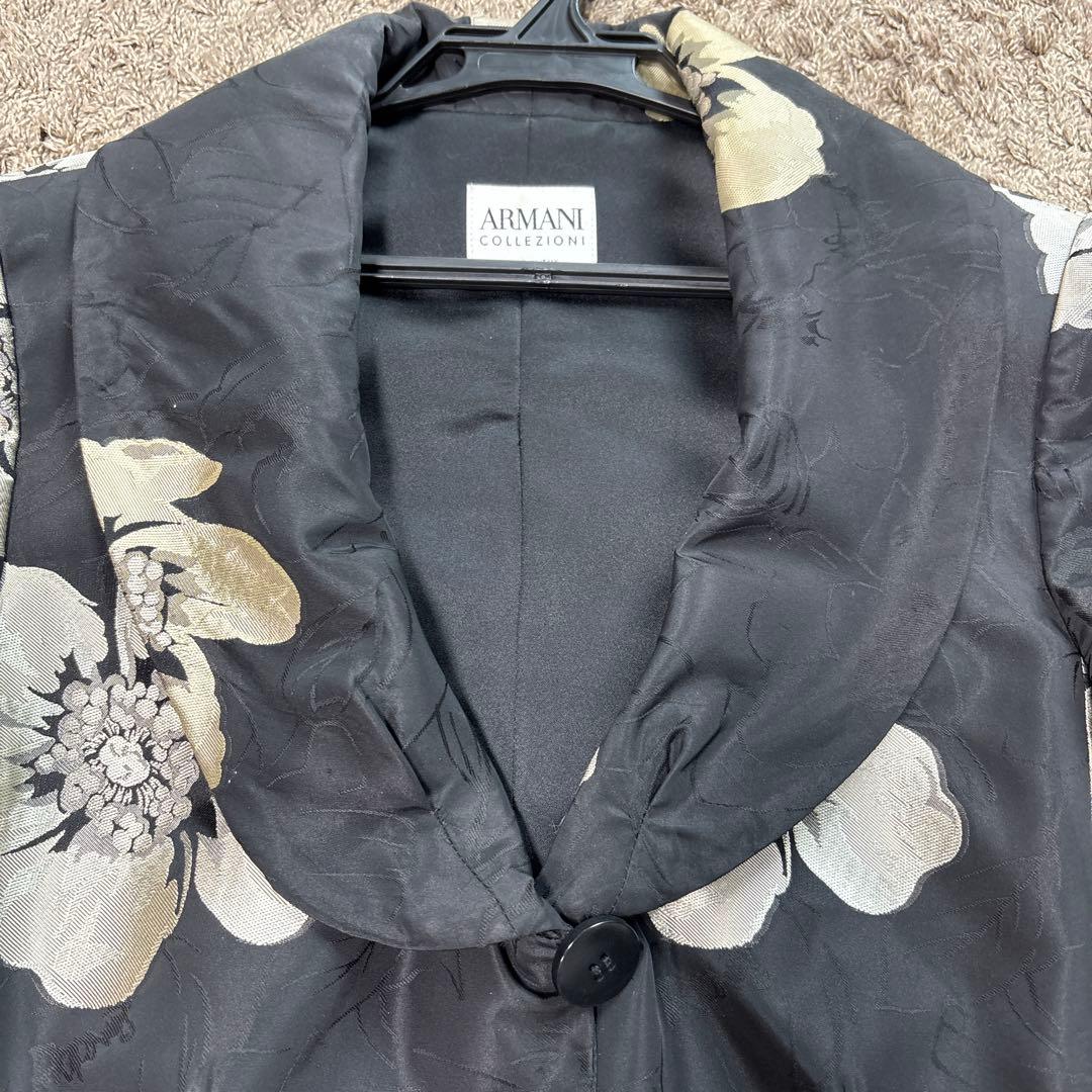ARMANI COLLEZIONI サイズ42フラワーテーラードジャケット