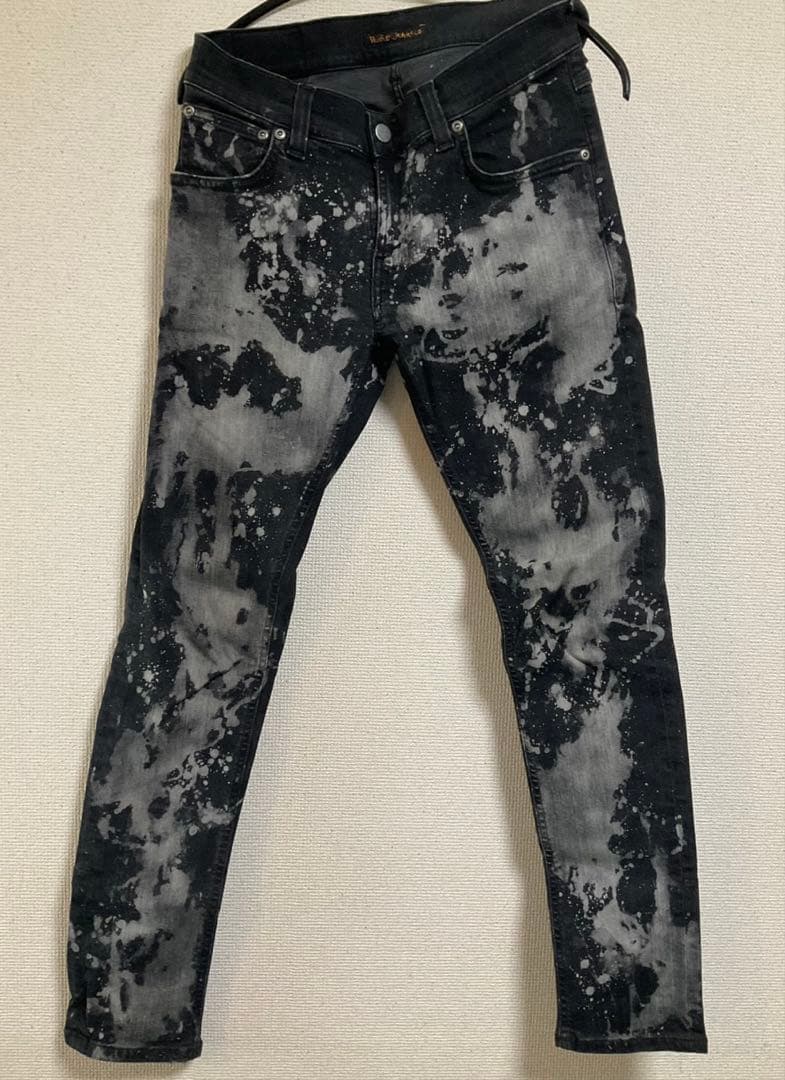 【希少モデル】Nudie Jeans Tight Terry ブリーチ加工W28
