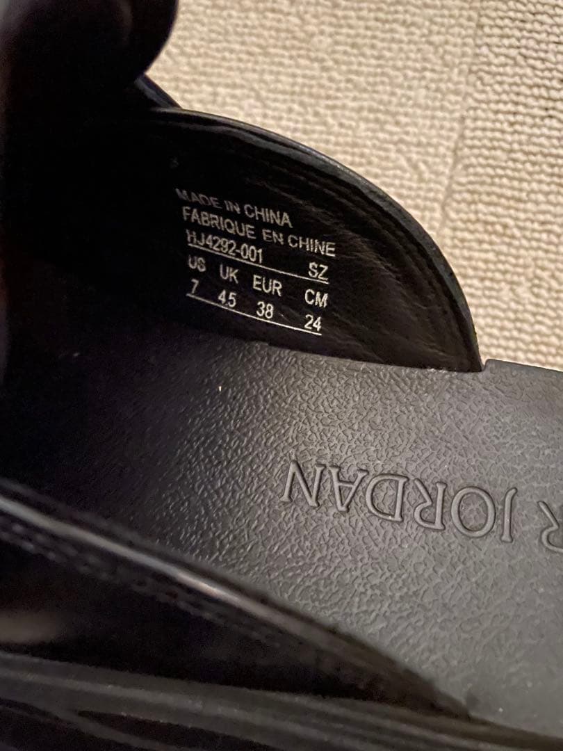 AIR JORDAN ブラック ローファー