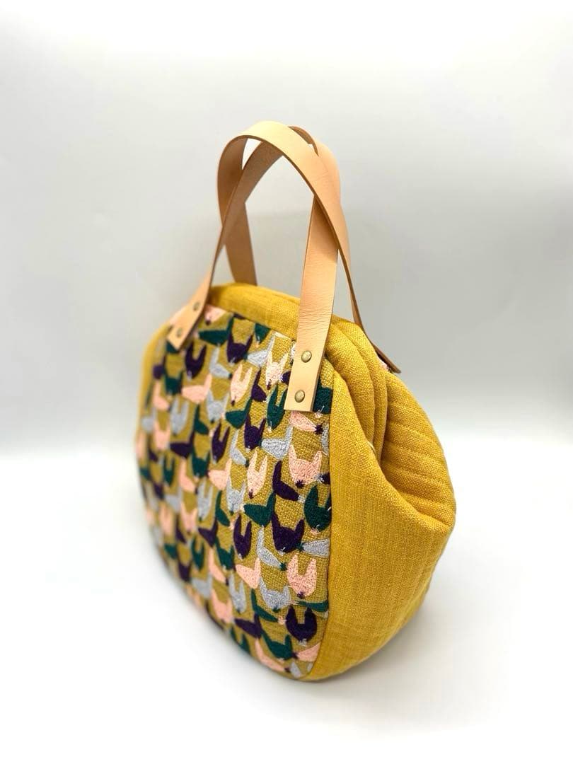 ミナペルホネン\"repo \"ハンドメイド アルミ口金バック