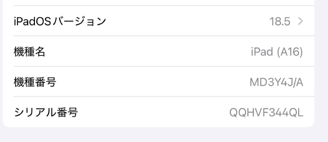 【未使用に近い】iPad A16 第11世代 Wi-Fi 128GB シルバー