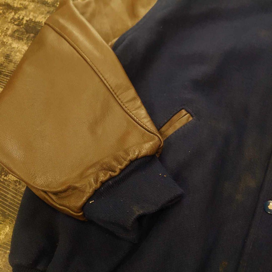 HOLLOWAY ホロウェイ スタジャン ネイビー USA製 XL 4866