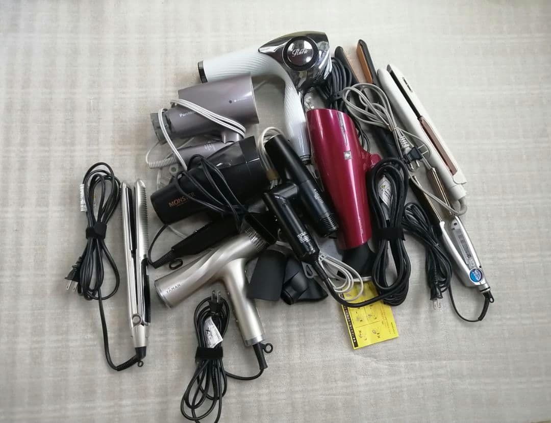 ジャンク品まとめ売り　ドライヤー　ヘアアイロン