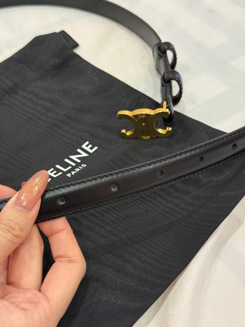 黒 ベルト 金具付き 保存袋付き 9/21発送