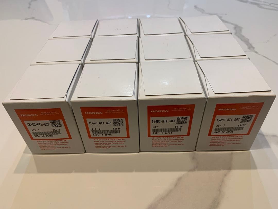 ホンダ純正オイルフィルター　15400-RTA-003 新品　12個セット