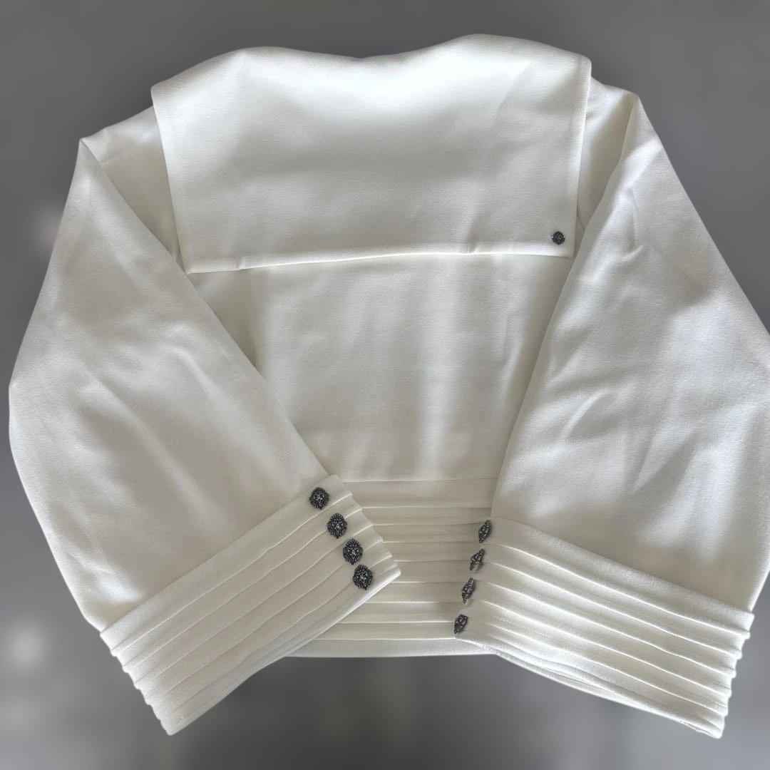 ヴァクトーVaqutauxフライトジャージ セーラーカットソー　ミルク