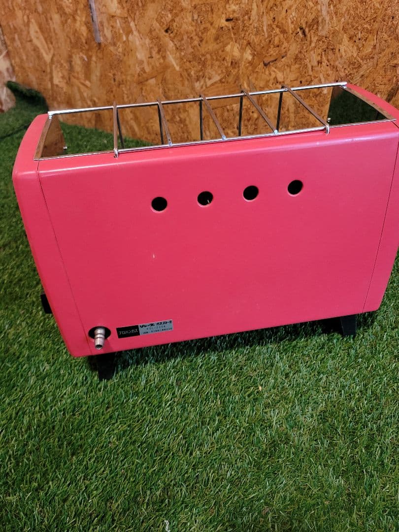 ピンクレトロガスストーブ