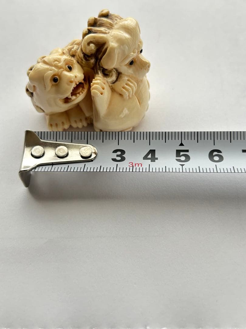 ✨【根付け】　狛犬　骨董　時代物 　⭐️古美術