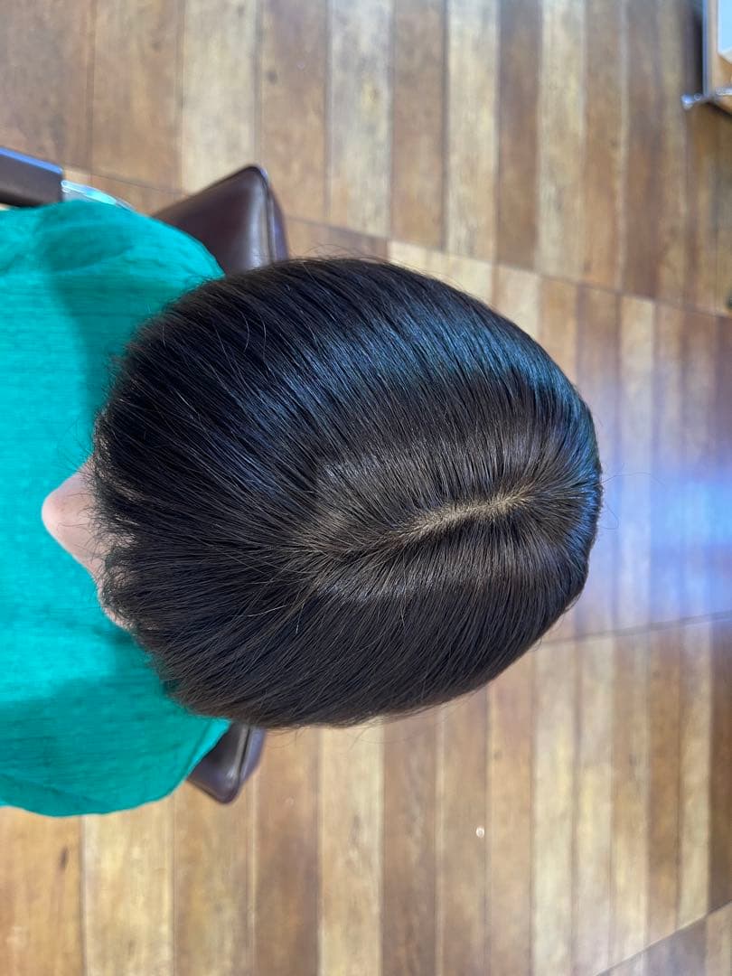 ナチュラルブラック100%レミー毛バランス調整済み部分ウィッグ(予約商品)