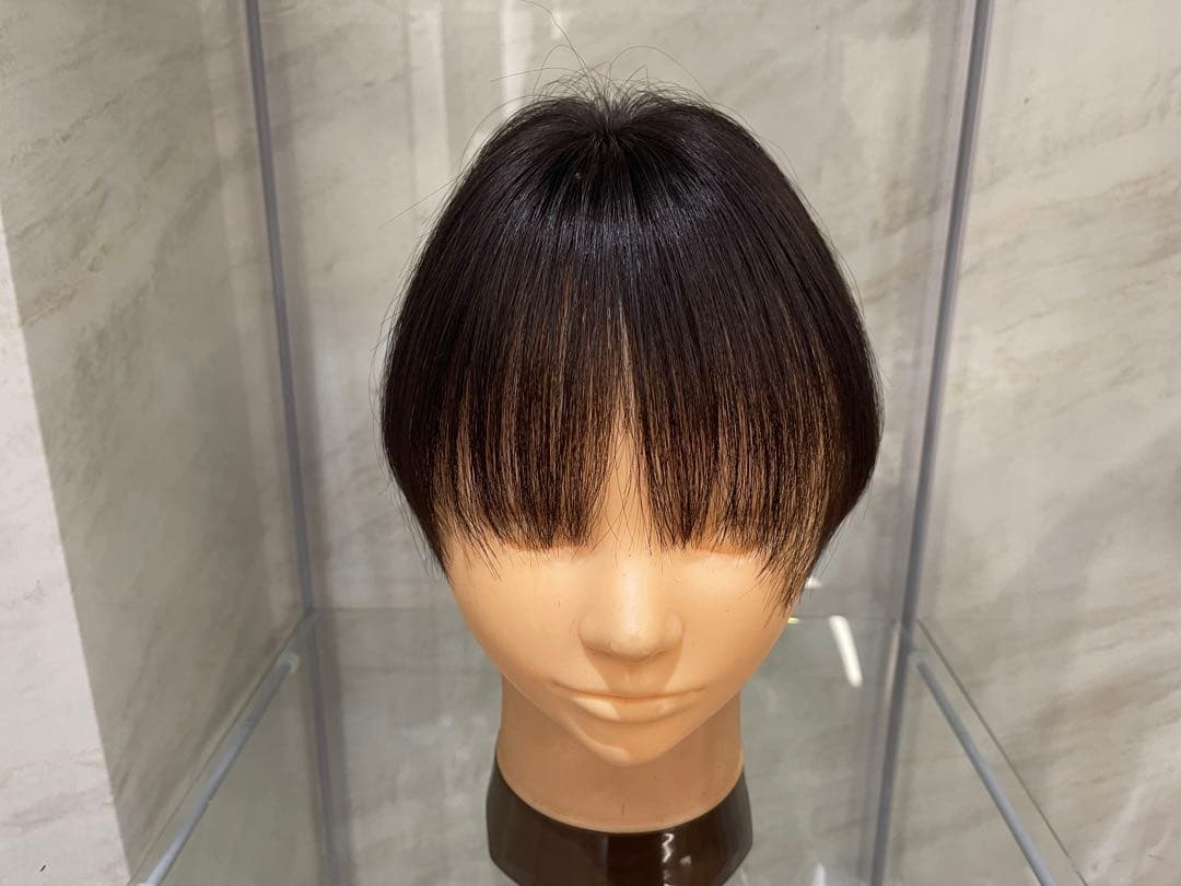 ナチュラルブラック100%レミー毛バランス調整済み部分ウィッグ(予約商品)