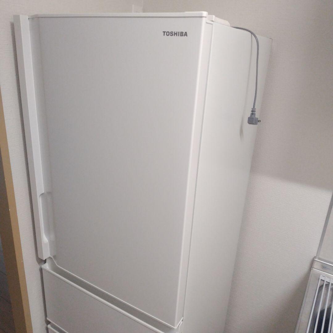 東芝 冷蔵庫 3ドア ホワイト GR-V36SC(WU)　2024年製
