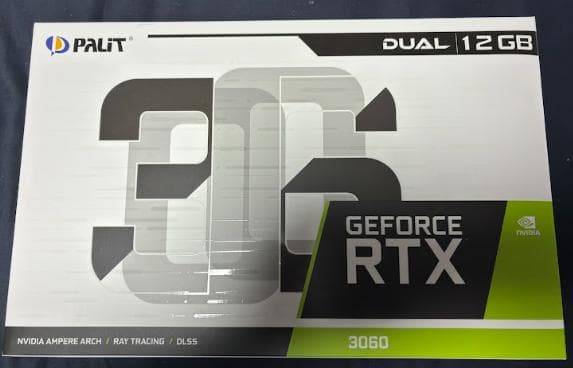 PALIT GeForce RTX 3060 12GB　美品・使用期間1か月程度
