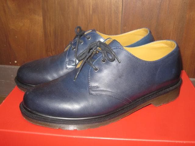 靴 Dr.Martens 1461 3 HOLE SHOE NAVY UK10