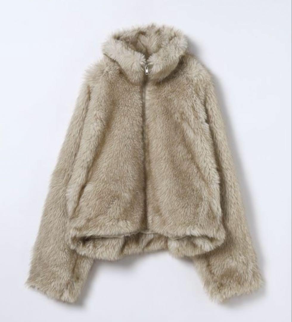 ジーナシス　MIXカラーファーブルゾン