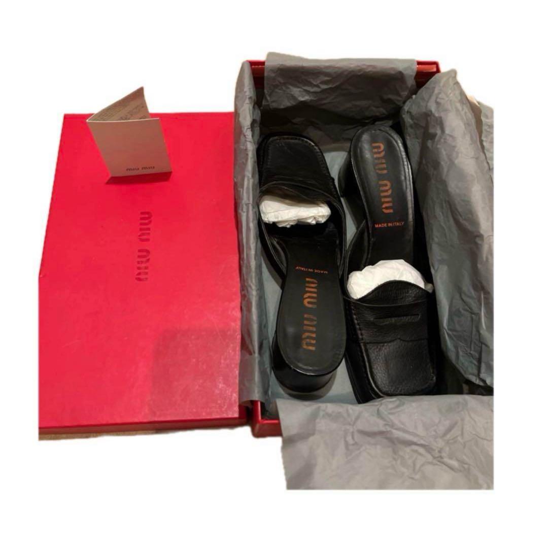 miumiu ローファー ミュール スクエアトゥ 90s 00s