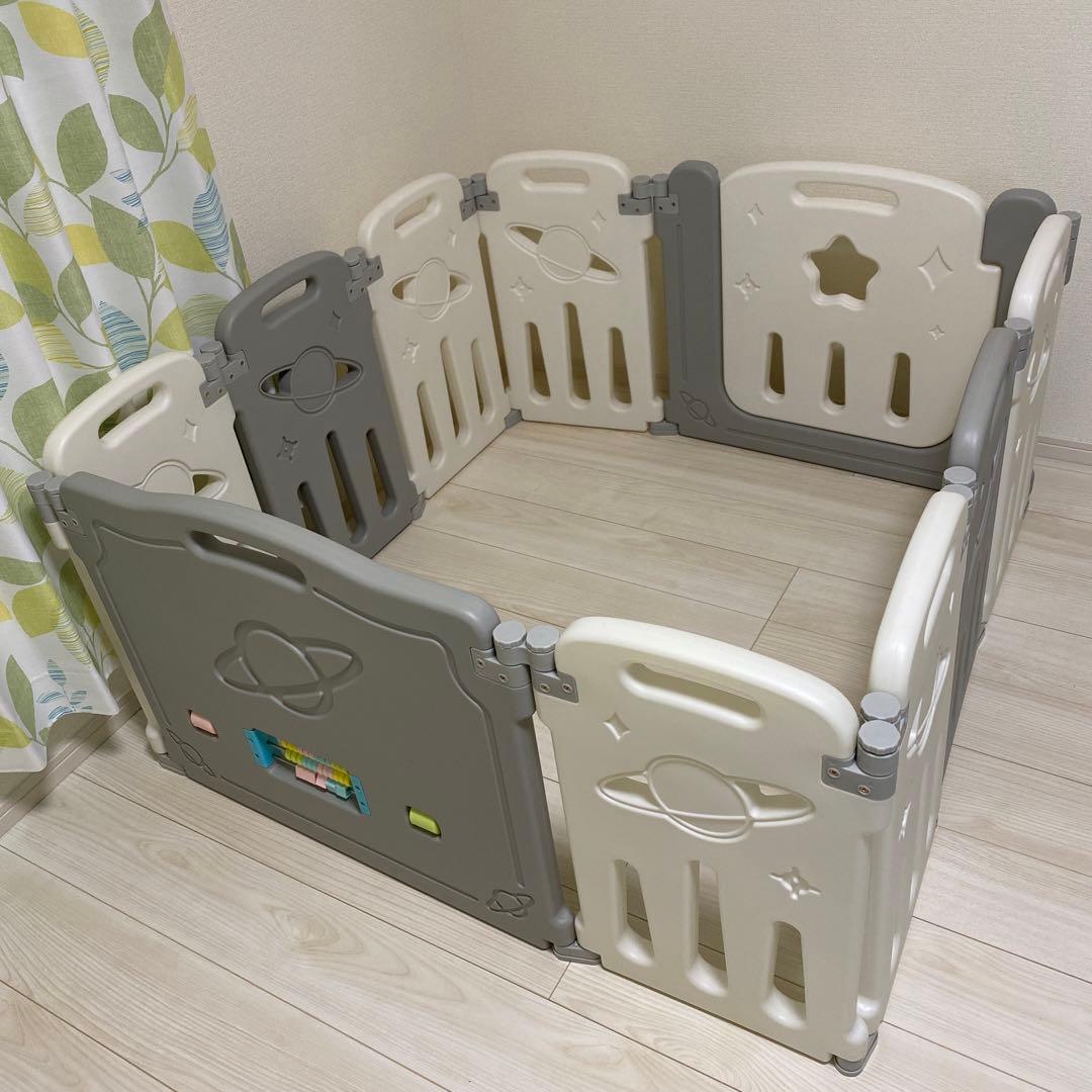 ★たためるサークル　ベビーサークル　扉付き　遊べる★