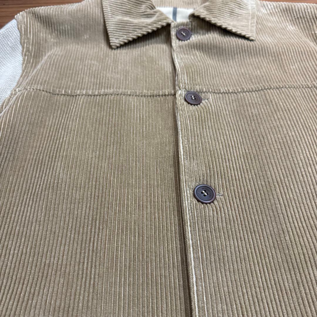 BURBERRY LONDON スペイン製コーデュロイニットジャケット