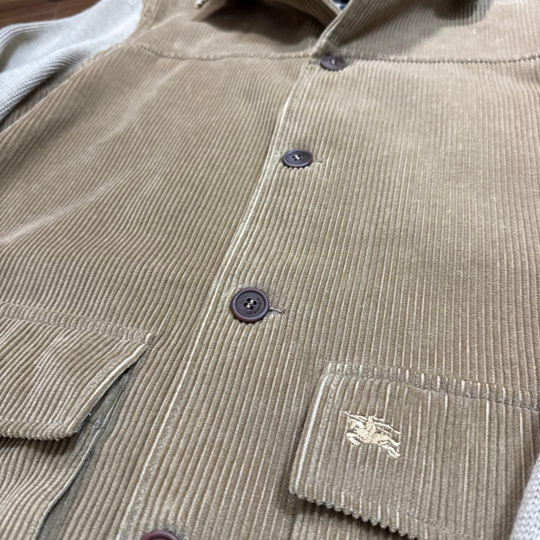 BURBERRY LONDON スペイン製コーデュロイニットジャケット