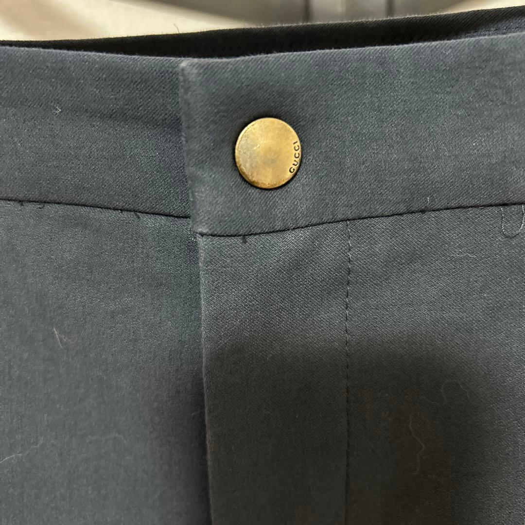 GUCCI グッチ ミケーレ サイドラインギャバジンパンツ　50