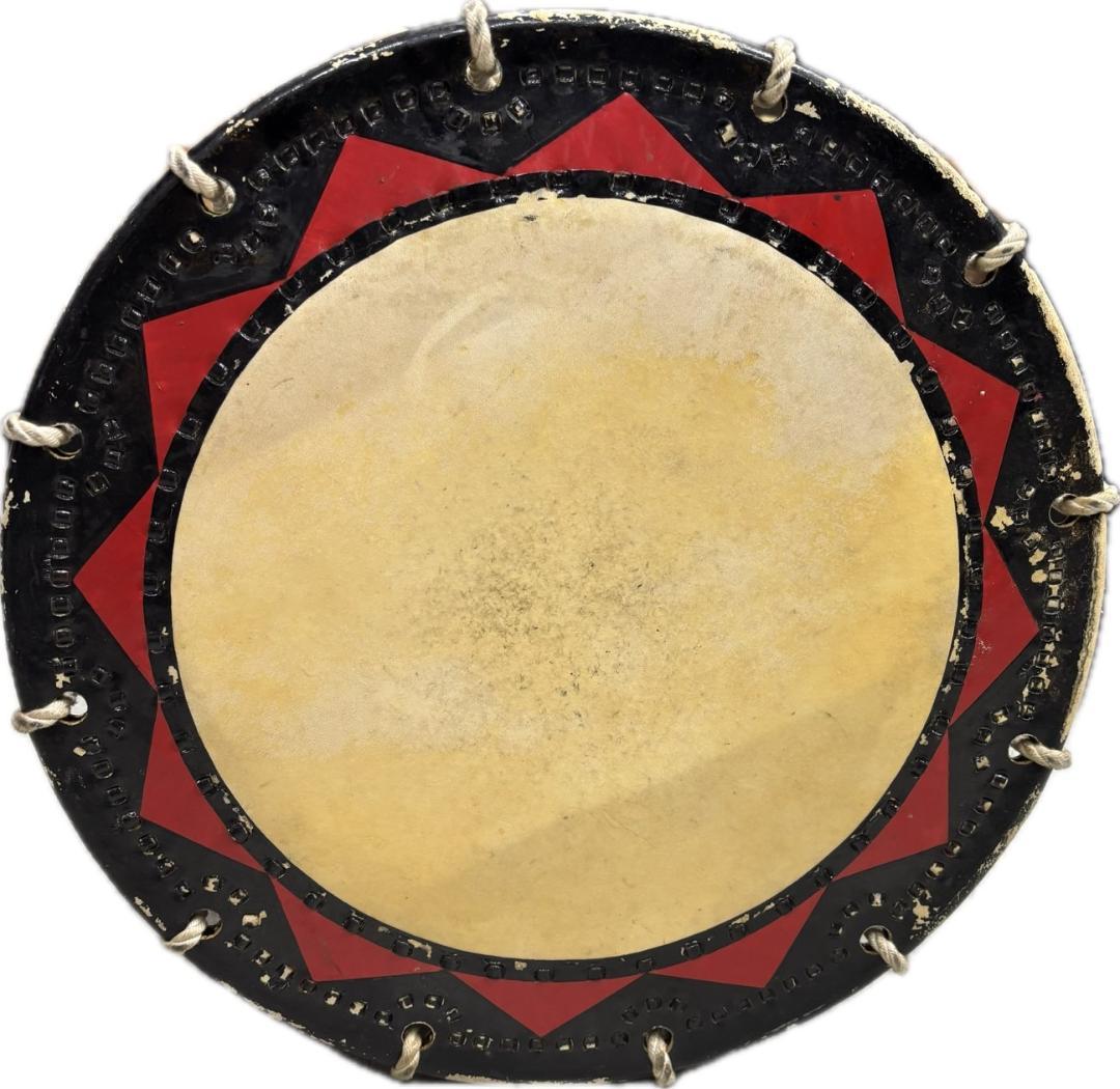 盛岡 さんさ太鼓 一尺五寸 1尺5寸 直径 約46cm バチ付き