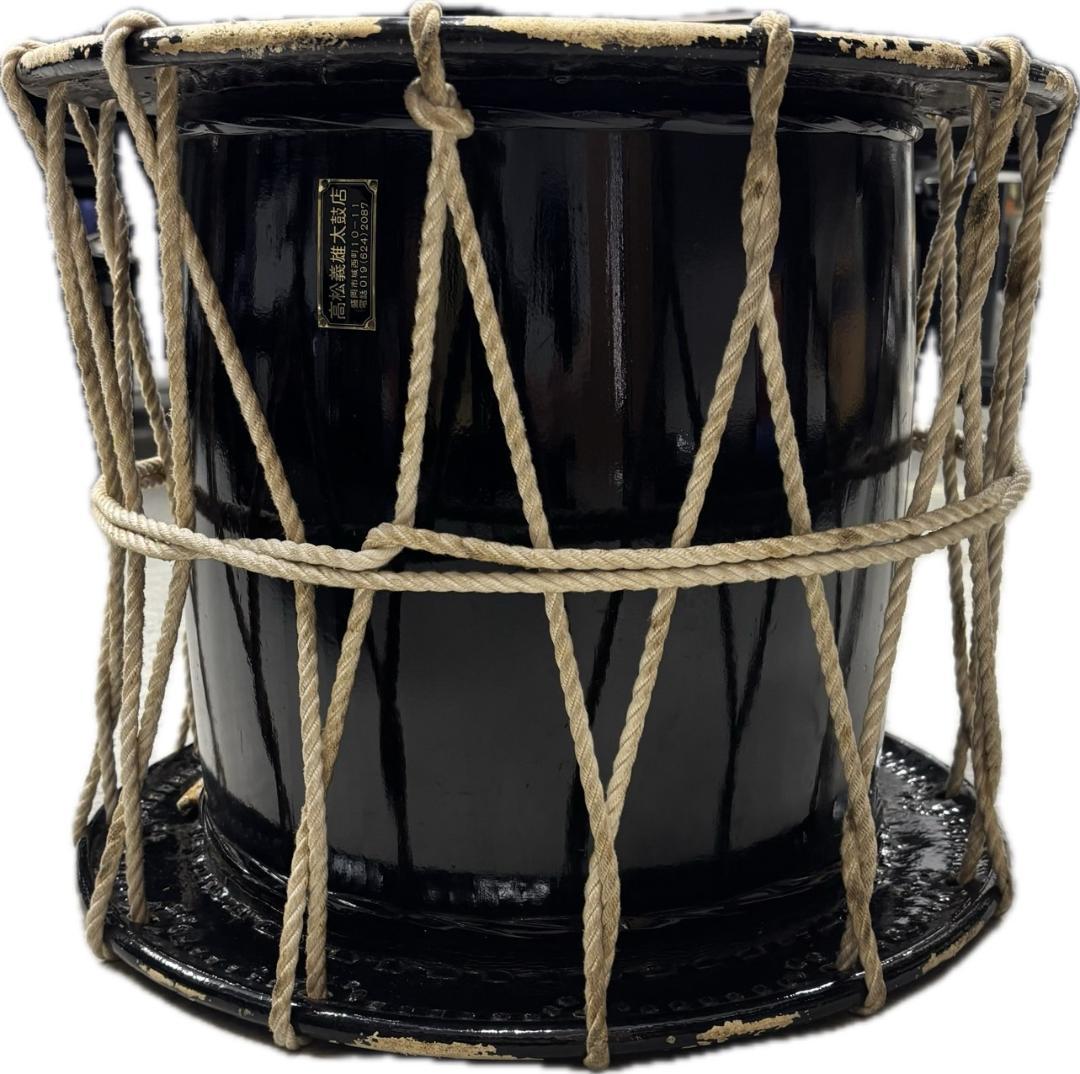 盛岡 さんさ太鼓 一尺五寸 1尺5寸 直径 約46cm バチ付き