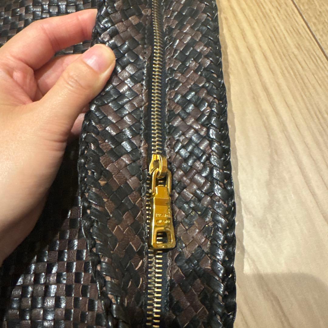 PRADA マドラス クラッチバッグ