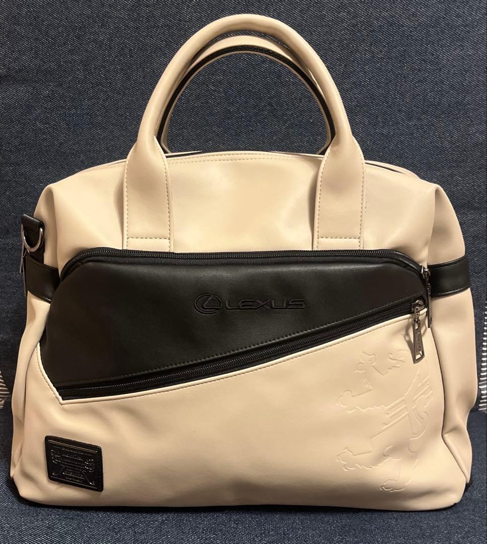 Lexus × admiralボストンバッグ ベージュ/ブラック
