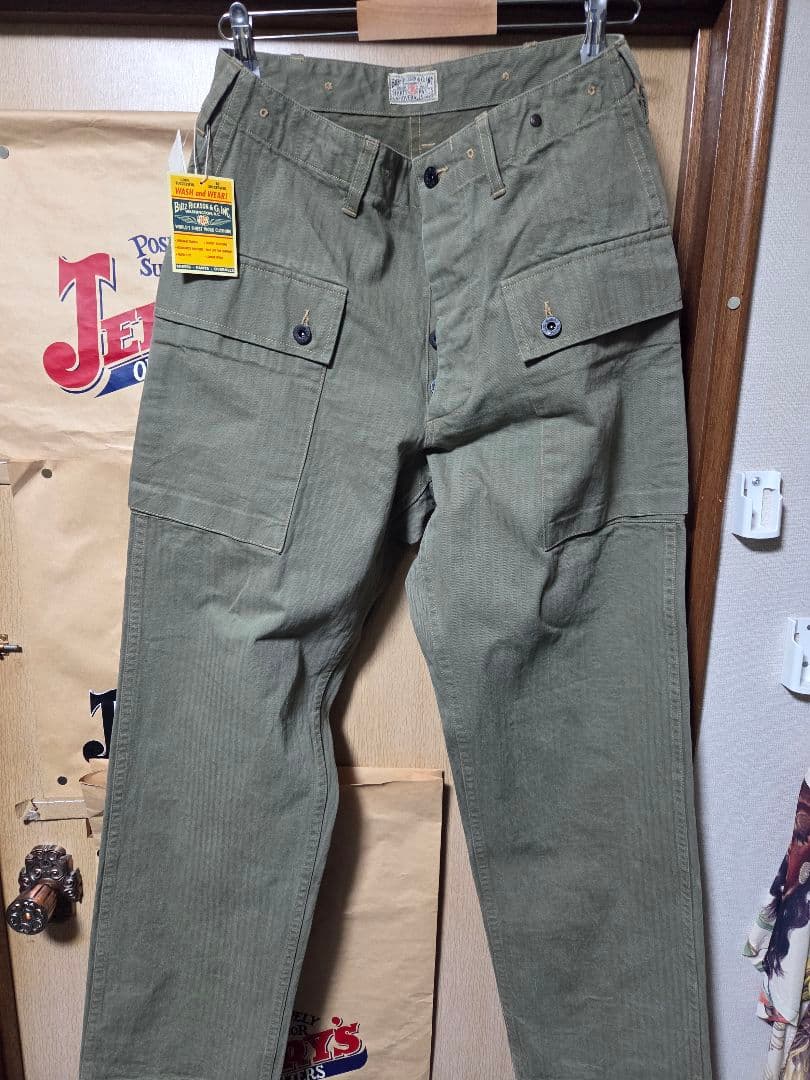 Buzz Rickson カーゴパンツ オリーブ　バズリクソンズ