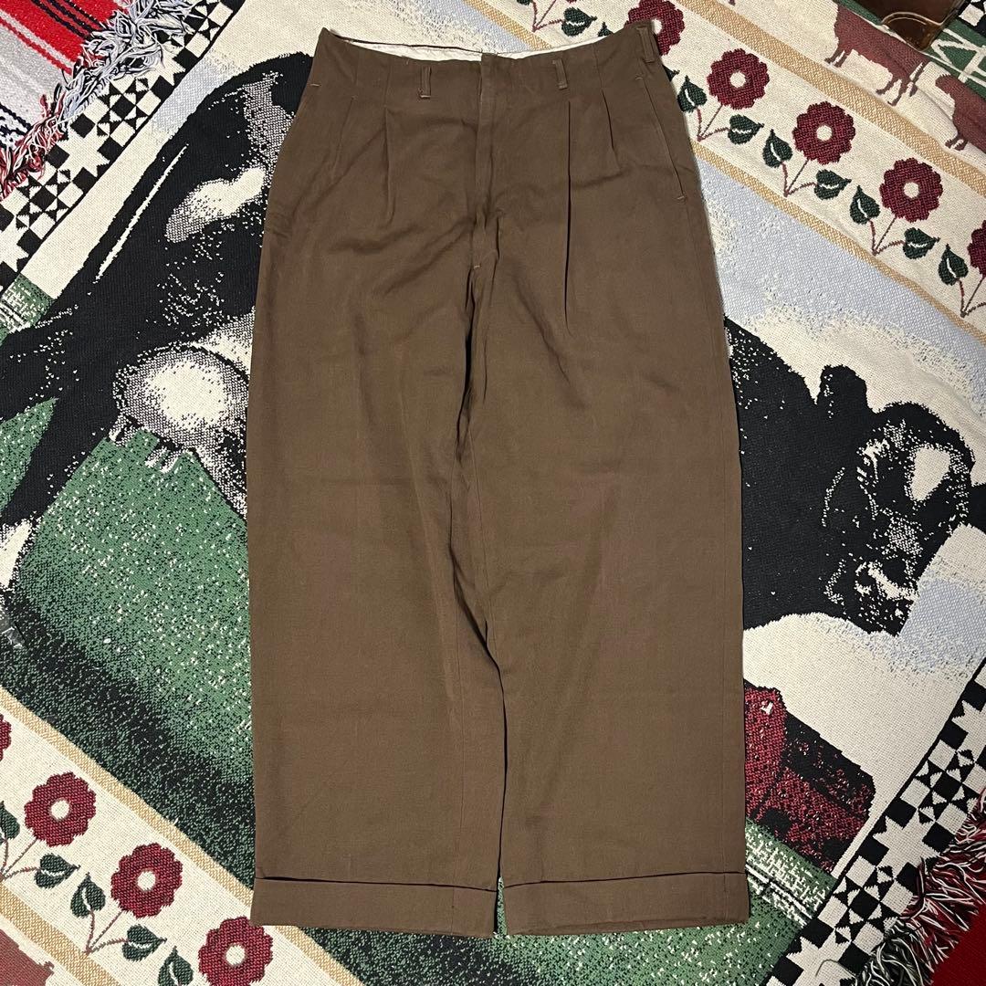 き*と様 50s ロカビリー WOOL ギャバジン スラックス ヴィンテージ レ