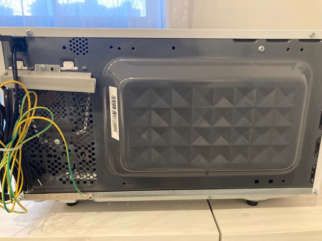 【送料込美品】2024年製 山善 フラット電子レンジ PRW-F180(W)