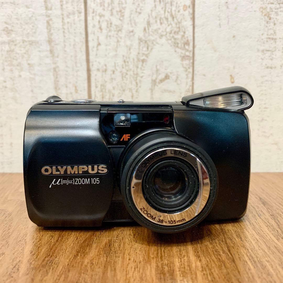 オリンパス OLYMPUS μ ZOOM 105 コンパクトカメラ　ブラック