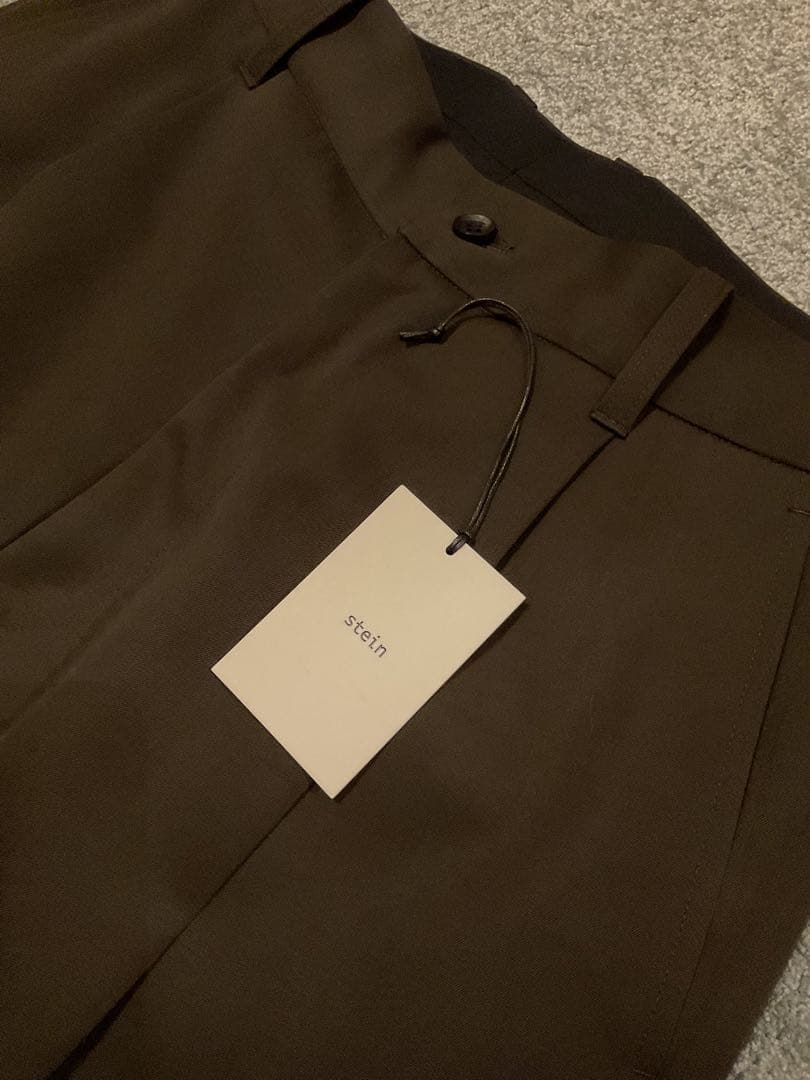 パンツ stein EXTRA WIDE TROUSERS MILITARY st646