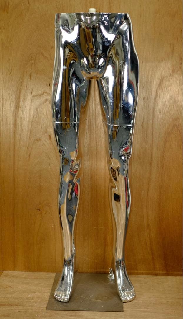 アンティーク　メタリック　トルソー　脚　お尻　下半身　古道具　オブジェ