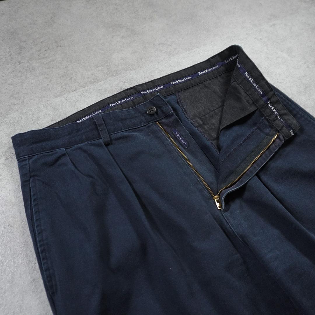 90sUSA製PoloRalphLaurenポロチノANDREW W32 古着