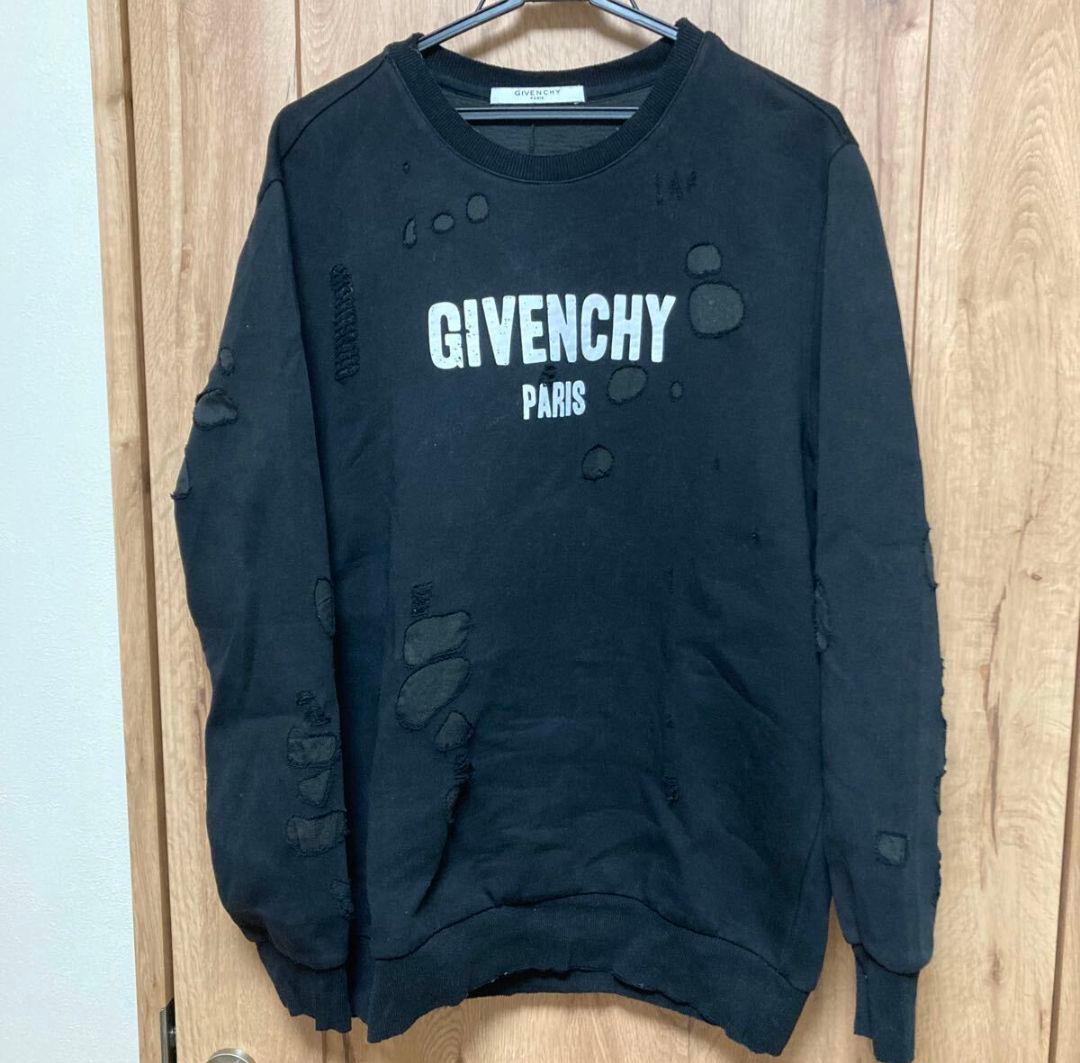 GIVENCHY ダメージ加工スウェット