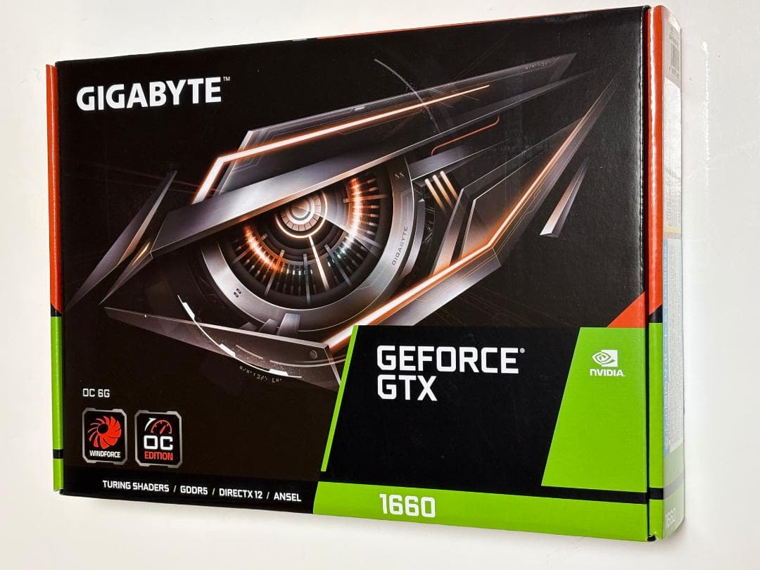 GIGABYTE GEFORCE GTX 1660 OC 6G 動作確認済