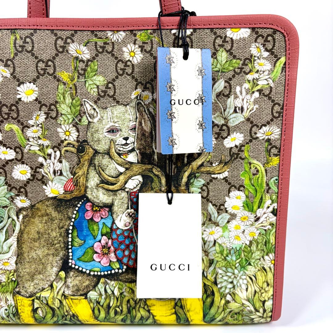 【新品未使用】袋箱付 グッチ ヒグチユウコ ハンドバッグ チルドレンズ gg