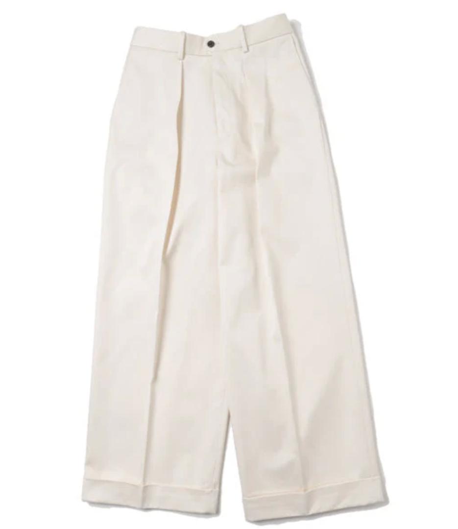 【markaware】PLEATED WIDE TROUSERS（白：2）