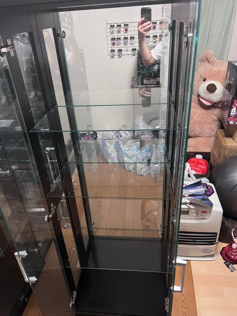 フィギュア ガラスケース 黒 引き取り限定