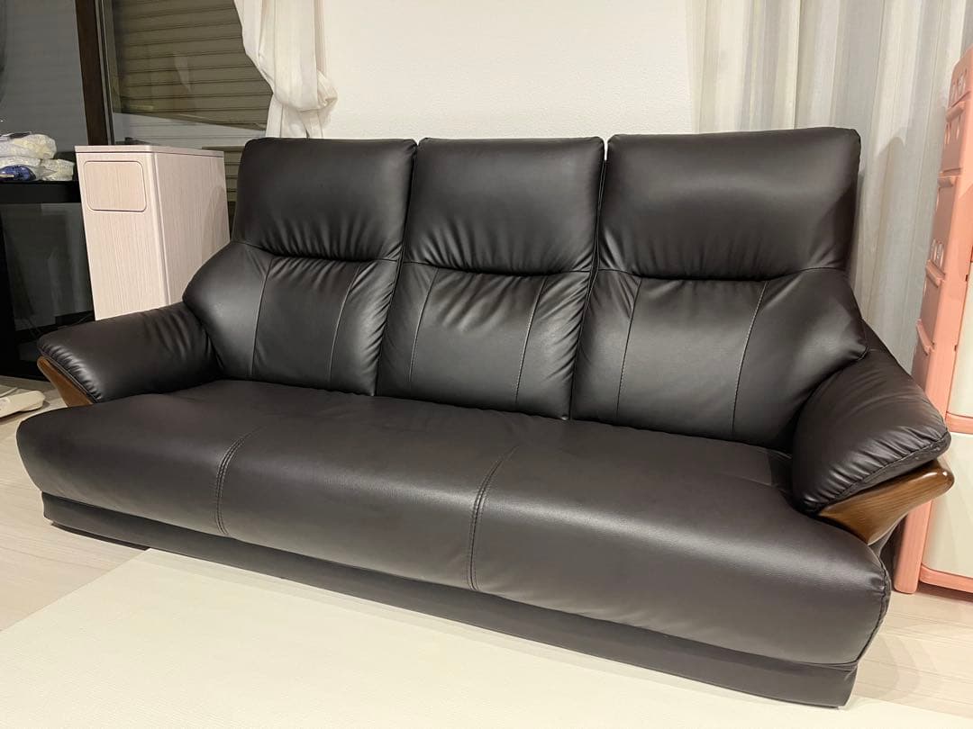 送料込み コウテイ ハイバックソファー 3人掛け