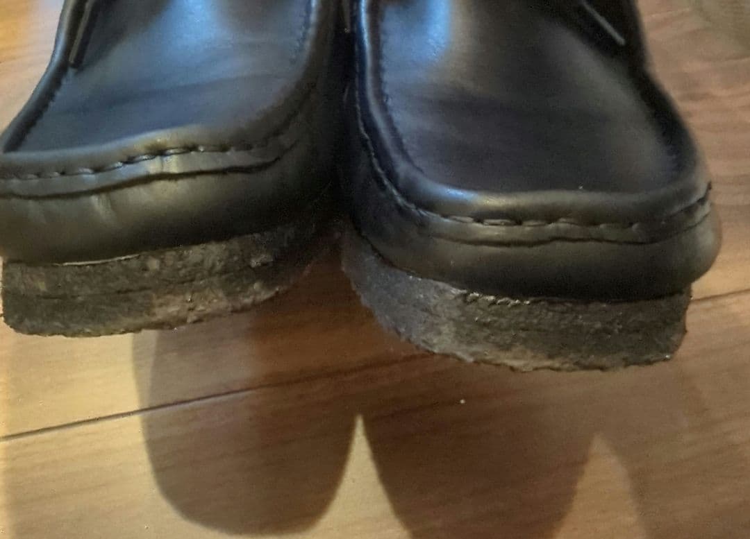 クラークス ワラビー　ブラックレザー　UK8.0