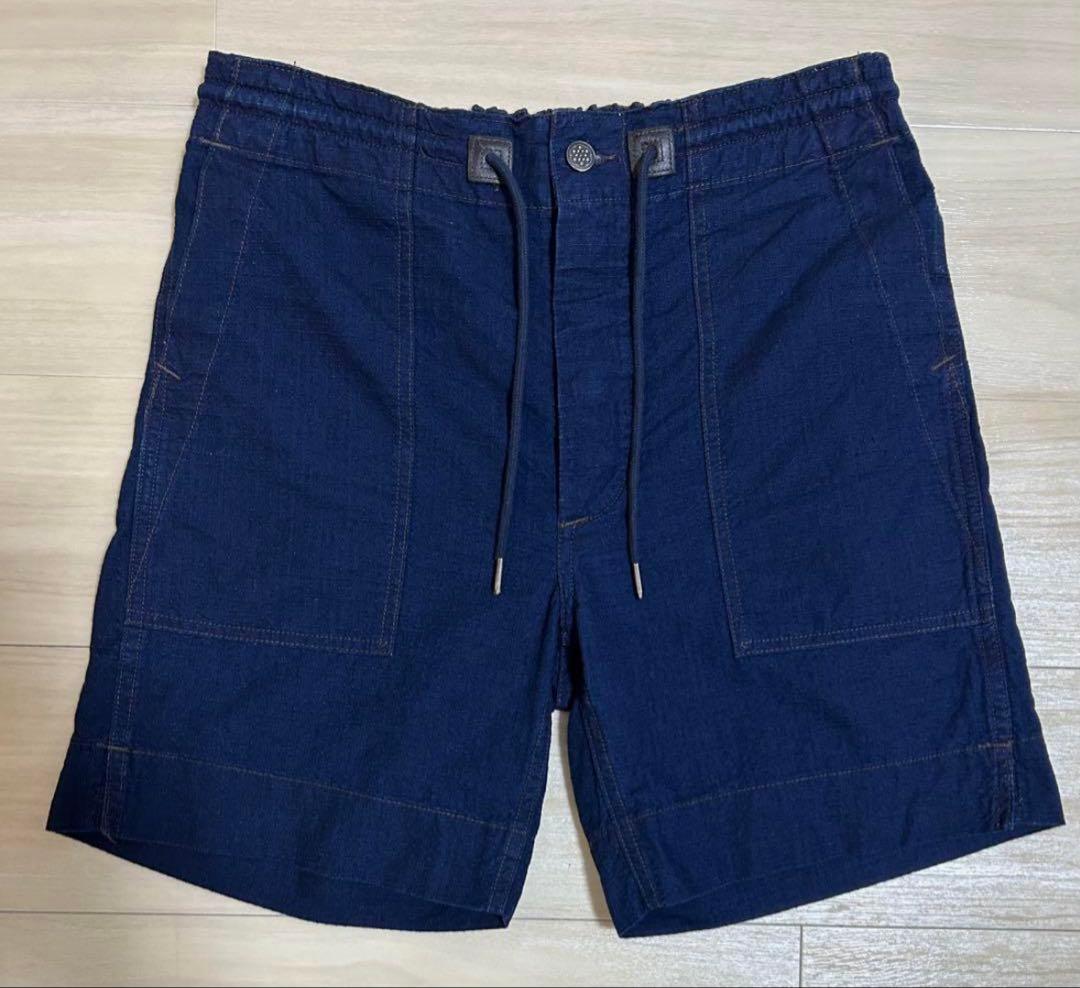 RRL インディゴ リップストップ フィールド ショートパンツ M
