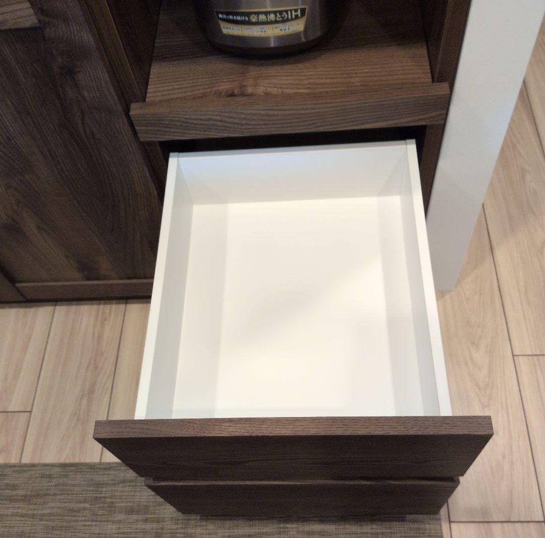 キッチンカウンター 食器棚 120cm 木製