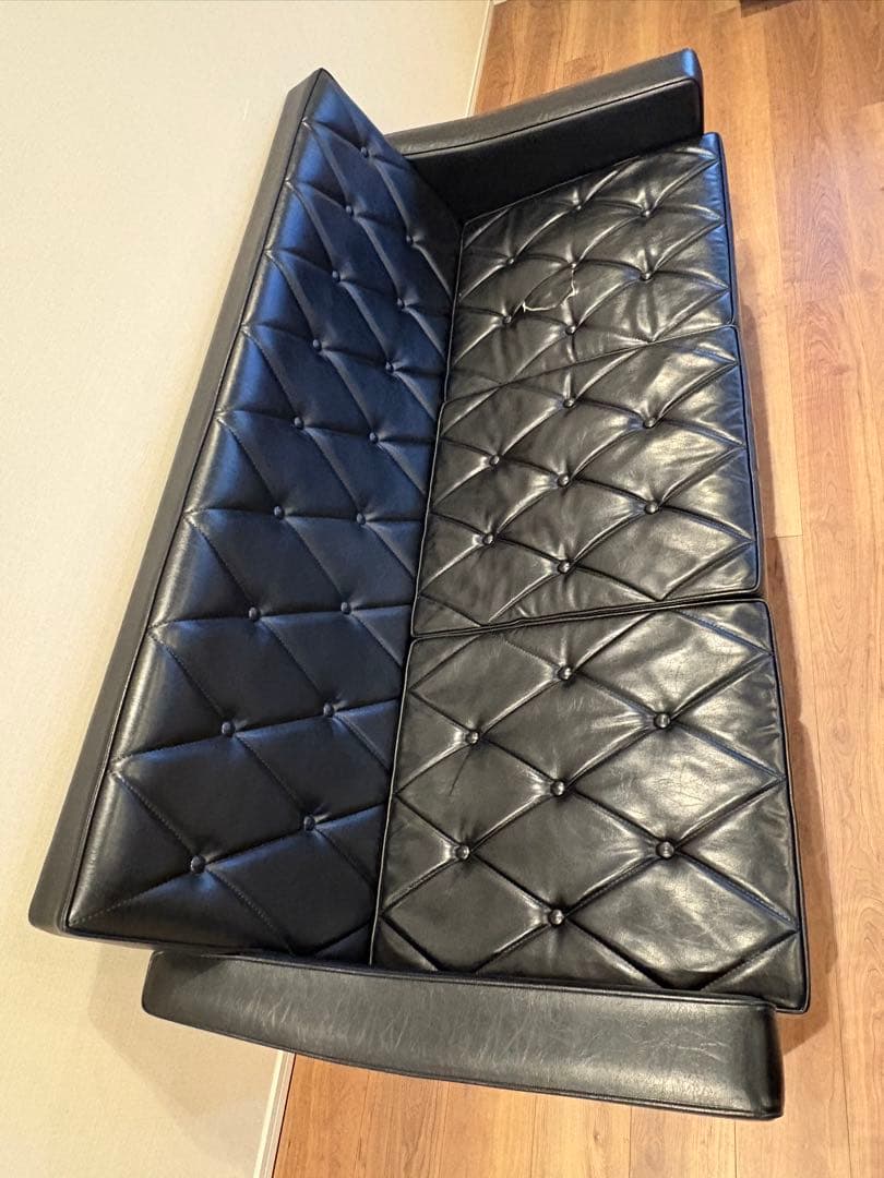 カリモク60 ロビーチェア 3シーター スタンダードブラック