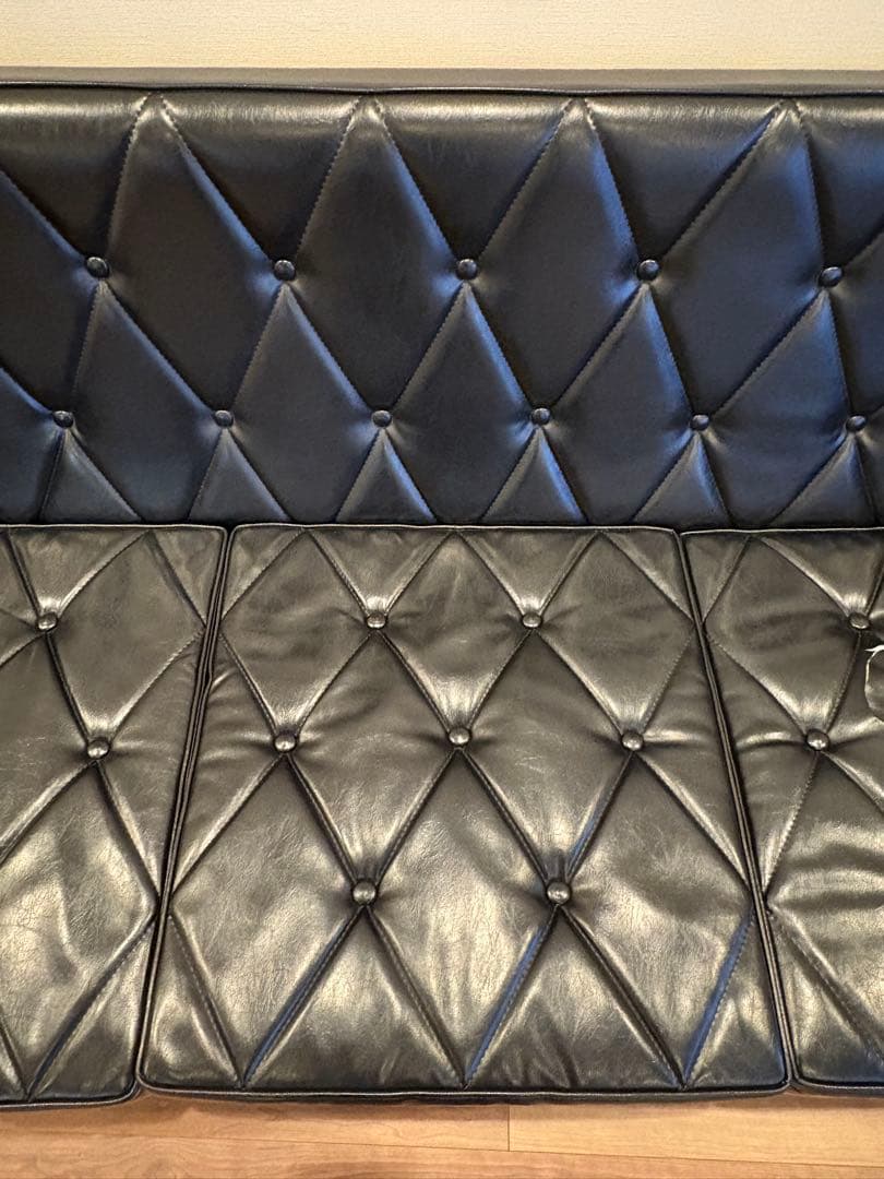 カリモク60 ロビーチェア 3シーター スタンダードブラック