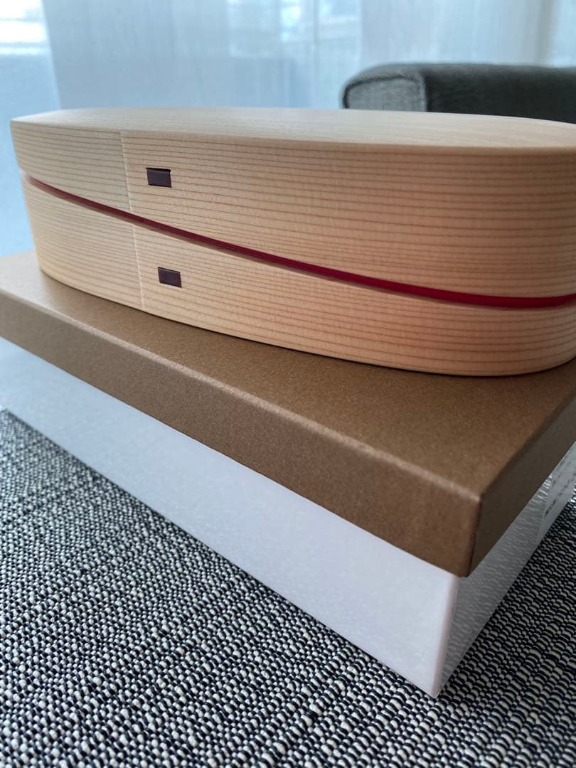 大館工芸社　曲げわっぱ　弁当箱　軌　朱色