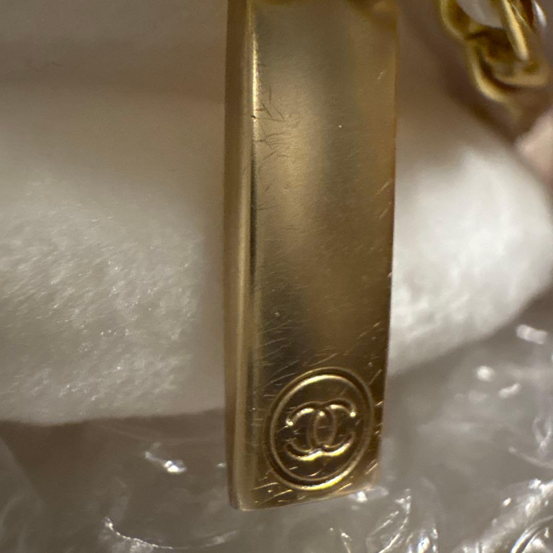 購*読様 CHANEL ホワイト フリースポーチ ノベルティ チェーンショルダー