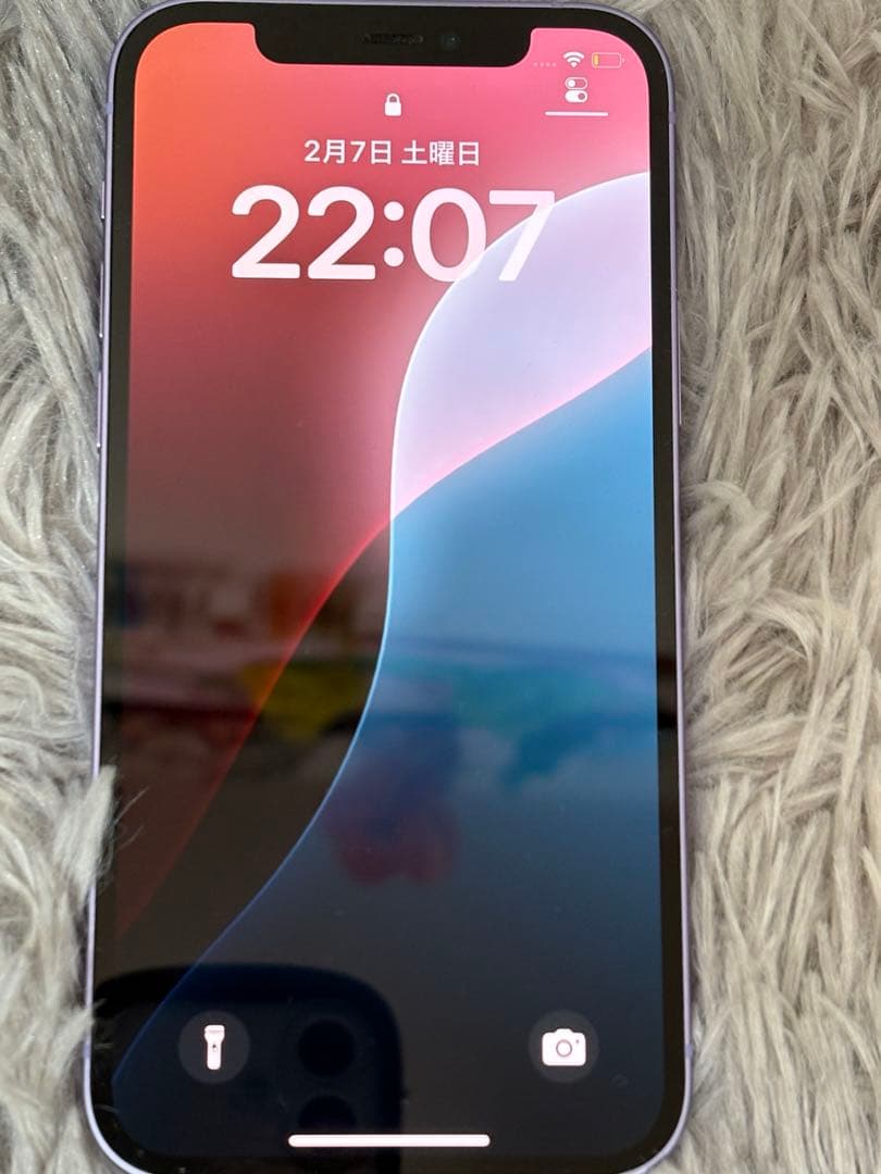 【美品】iphone12 本体 128gb パープル